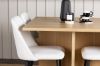 Imagine Leo Dining Table 100*75 - Oaklook / Oaklook MDF +Night Dining Chair - Black / White PU _4