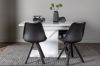 Imagine Vă rugăm să traduceți complet Pluto Dining Table 120/160*90- Alb / MDF Sticlă +Zeno Dining Chair - Negru / Negru PP_4