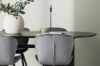 Imagine Masa de dining Isolde 180*75 - Negru / MDF negru + Scaun de dining Lilja - Negru / Fabric Dark grey _4