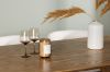 Imagine Masa de dining Isolde 140*75 - Natur / MDF natur + Scaun de dining Edina - Negru / Boucle alb _4