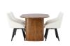 Imagine Isolde Dining Table 140*75 - Nature / Nature MDF +Rosie Dining Chair - Black / Beige Fabric _4