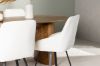 Imagine Isolde Dining Table 140*75 - Nature / Nature MDF +Rosie Dining Chair - Black / Beige Fabric _4