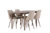 Imagine Masa de dining Andy 180*75 - Natural / MDF Natural + Scaun de dining Night - Nuc inchis / Mocca / Material maro _4