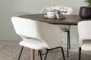 Imagine Masa de dining Andy 180*75 - Natural / MDF Natural + Scaun de dining Day - Negru mat / Lenjerie alba 4