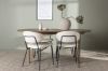 Imagine Masa de dining Andy 180*75 - Natural / Natural MDF + Scaun de dining Chico - Negru / Scânci alb Boucle _4