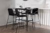 Imagine Masa de bar Rax 120*60 - Negru / MDF Negru + Scaun de bar Tvist - Negru / PU Negru