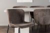 Imagine Olga Dining Table 200*75 - White Wash +Modesto Dining Chair - Grey / Smoked Black Boucle _6