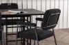 Imagine Ystad Dining Table - Black / Black Oak Veneer +Yesterday Dining Chair - Black / Black Boucle _6