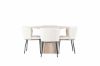 Imagine Setul de masă Olivia Dining Table - White Wash Veneer +Edina Dining Chair - Black / White Boucle _4