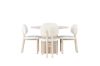 Imagine Masa de dining Olivia - Furnir Wash Alb + Scaun de dining Sia - Alb Wash / Boucle Alb _4