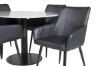 Imagine Vă rugăm să traduceți complet Tabel de dining Razzia 106cm - Gri Terazzo / Negru + Comfort - Set de 2 scaune de dining - negru/Negru _4