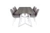 Imagine Marina Dining Table - Grey "oak" / White Legs +Polar Matstol - Vit / Mellangrå _6