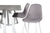 Imagine Marina Dining Table - Grey "oak" / White Legs +Polar Matstol - Vit / Mellangrå _6