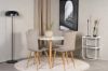 Imagine Plaza Runt Matbord - Ek-Look / Vit - ø100*H75 + Windu Lyx Dining Chair - Oak-Look / Light Grey _4