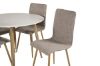 Imagine Plaza Runt Matbord - Ek-Look / Vit - ø100*H75 + Windu Lyx Dining Chair - Oak-Look / Light Grey _4