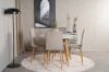 Imagine Plaza Runt Matbord - Ek-Look / Vit - ø100*H75 + Windu Lyx Dining Chair - Oak-Look / Light Grey _4