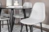 Imagine Plaza Runt Matbord - Svart / Svart - ø100*H75 +Polar Diamond Dining Chair - Black Legs - Grey Fabric _4