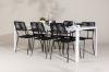 Imagine Masa de dining Break - Alb / White Aintwood + Scaun Lindos - Negru Alu / Black Rope _6