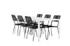 Imagine Masa de dining Break - Alb / White Aintwood + Scaun Lindos - Negru Alu / Black Rope _6