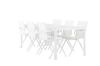 Imagine Masa de dining Break - Alb / Alb Aintwood + Scaun de dining Alina - alb Alu / Textilene alb _6