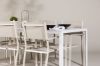 Imagine Masa de dining Break - Alb / Alb Aintwood + Scaun Copacabana Stacking - Bej / Bej _6