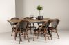 Imagine Garcia Diningtable Alumnium - Brown / Rectangular 100*200* +Guarda Caféchair 2-pack - Brown/Black _6