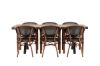 Imagine Garcia Diningtable Alumnium - Brown / Rectangular 100*200* +Vila Real Caféchair 2-pack - Brown/Black _6