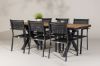 Imagine Garcia Diningtable Alumnium - Brown / Rectangular 100*200* +Copacabana Stacking Chair - Black/Black - Ersätter 4131-408 _6