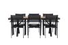 Imagine Garcia Diningtable Alumnium - Brown / Rectangular 100*200* +Copacabana Stacking Chair - Black/Black - Ersätter 4131-408 _6