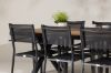 Imagine Garcia Diningtable Alumnium - Brown / Rectangular 100*200* +Copacabana Stacking Chair - Black/Black - Ersätter 4131-408 _6