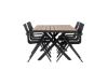 Imagine Garcia Diningtable Alumnium - Brown / Rectangular 100*200* +Alina Dining Chair - Black Alu / Black Textilene _6