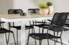 Imagine Merlo Dining Table - White/Whitewash +Lindos Armchair - Black Alu / Black Rope _6