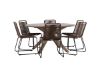 Imagine Masa de dinning Rosario- Teak Ø140 + Scaun de dinning Lindos Aluminium - Negru / _6