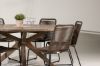 Imagine Masa de dinning Rosario- Teak Ø140 + Scaun de dinning Lindos Aluminium - Negru / _6