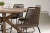 Imagine Masa de dinning Rosario- Teak Ø140 + Scaun de dinning Lindos Aluminium - Negru / _6