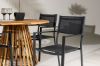 Imagine Lumpur Diningtable Acacia - Teaklook / Round ø110**75 +Copacabana Stacking Chair - Black/Black - Ersätter 4131-408 _4