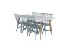 Imagine Polar Matbord - Ek-Look / Vit- 180*90*H75 +Lönneberga - Dining chair - Mint _6