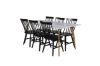 Imagine Masa de dining Polar - Ek-Look / Alb - 180*90*H75 + Scaun de dining Lönneberga - Negru _6