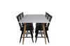 Imagine Masa de dining Polar - Ek-Look / Alb - 180*90*H75 + Scaun de dining Lönneberga - Negru _6