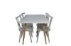 Imagine Masa de dining Polar - Ek-Look / Alb - 180*90*H75 + Scaun de dining Mariannelund - Gri _6