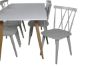 Imagine Masa de dining Polar - Ek-Look / Alb - 180*90*H75 + Scaun de dining Mariannelund - Gri _6