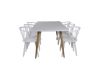 Imagine Masa de dining Polar - Ek-Look / Alb - 180*90*H75 + Scaun de dining Bullerbyn - Alb _6