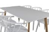 Imagine Masa de dining Polar - Ek-Look / Alb - 180*90*H75 + Scaun de dining Bullerbyn - Alb _6