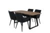 Imagine Masa de dining Inca - 160/200*85*H75 - Stejar/Negru +Comfort - Scaun de dining - Stejar/Negru