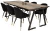 Imagine Jakarta Matbord - Svart / mörk Teak - 200*90*H75+Velvet Brass Black_6