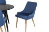 Imagine Plaza - Dining table - 100 ø - Black/Black +Plaza - Dining chair - Blue / Oak _4