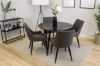 Imagine Plaza - Dining table - 100 ø - Black/Black +Plaza - Dining chair - Black/Dark grey _4