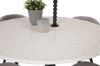 Imagine Razzia Dining Table 106cm - White Terazzo / Black+Velvet Matstol - Svart / Ljus