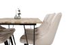 Imagine Bali Table - 200*90cm - Teak /Negru - Scaun de lux din catifea - Picioare negre / Catifea bej 6