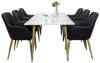 Imagine Masa de dining Polar - Ek-Look / Alb - 180*90*H75 + Scaun Comfort - Ek-Look / PU Negru _6